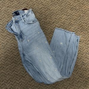 HOLLISTER Floral Mom Jeans